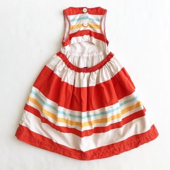 BabyGap stripe peep/open back dress GUC 4T - Picture 5 of 5